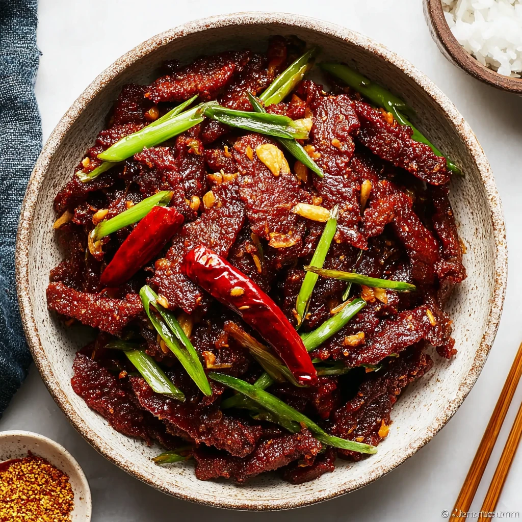 5ingredient Sichuan Crispy Beef Thats Bursting Flavor