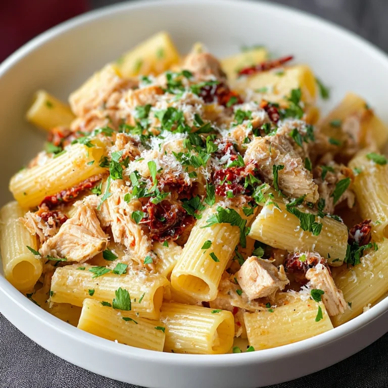 Delicious Tuna Rigatoni Sundried Tomatoes Youll Love