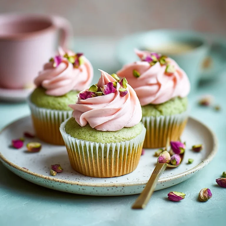 Delicious Vegan Mini Rose Pistachio Cupcakes Any Occasion