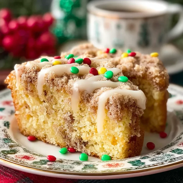 Eggnog Crumb Cake