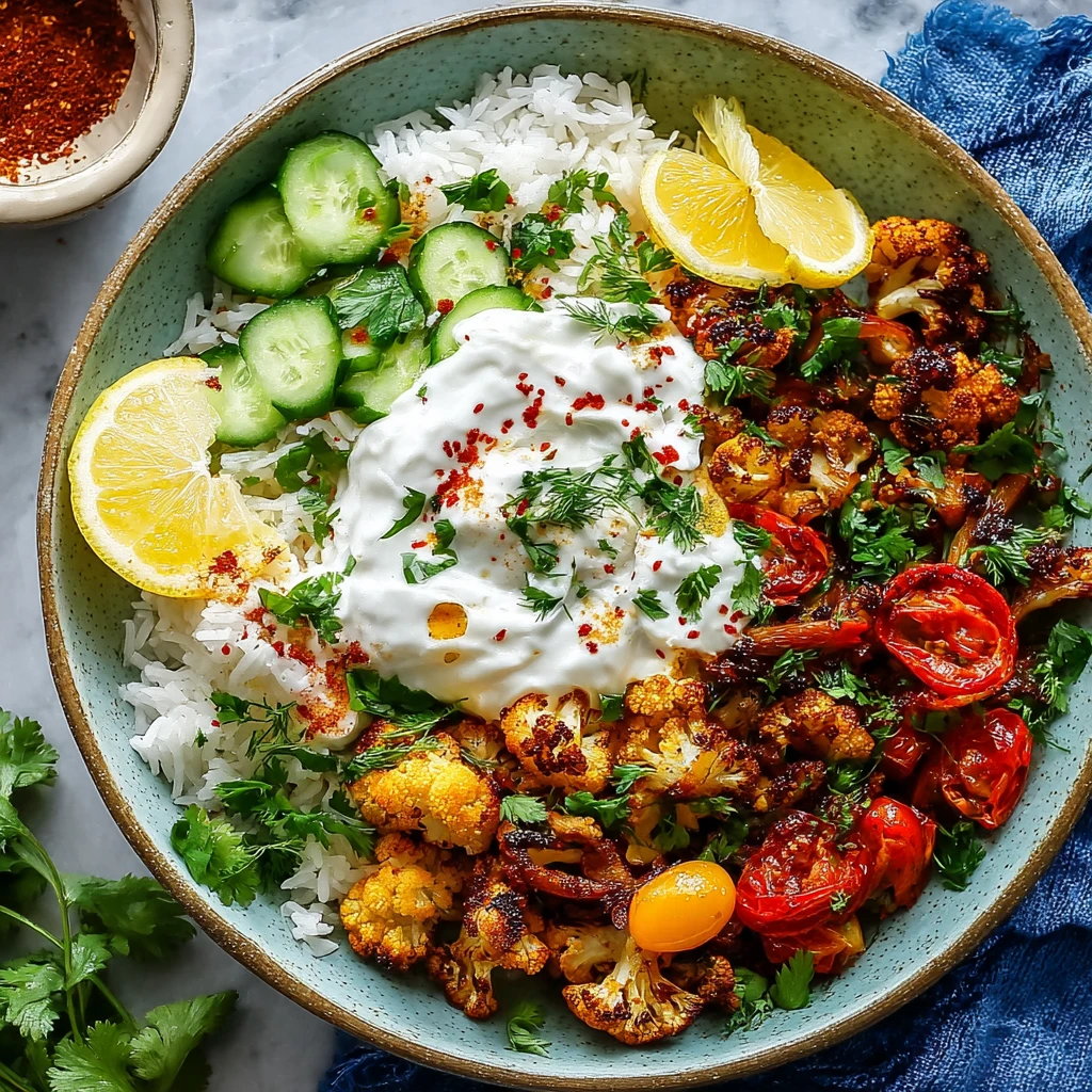 Flavorful Roasted Cauliflower Shawarma Bowls Recipe