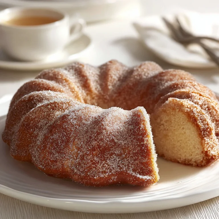 Irresistible Doughnut Cake Cinnamon Sugar Recipe