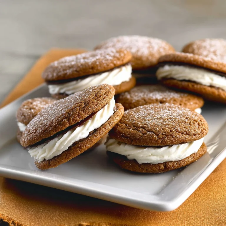 Irresistible Ginger Molasses Cookie Sandwiches Recipe