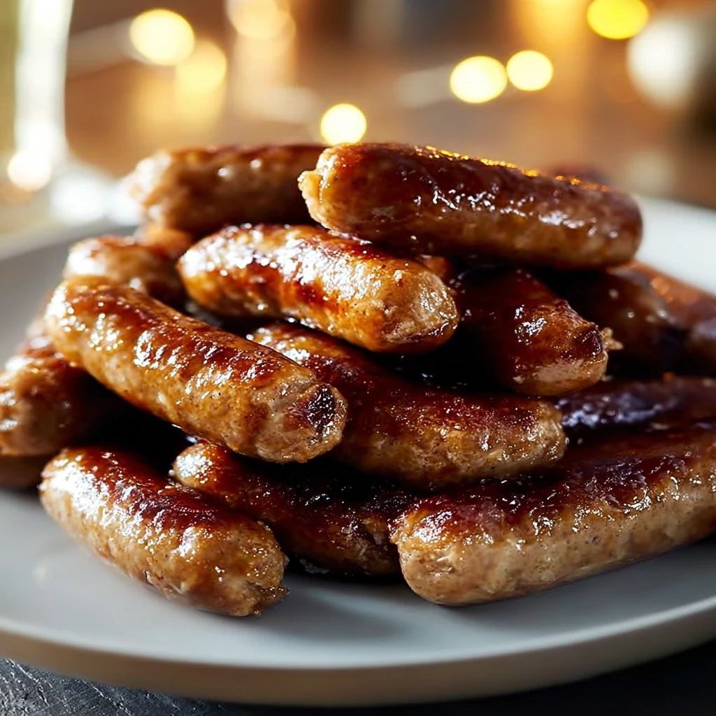 Irresistible Maple Dijon Glazed Cocktail Sausages Recipe