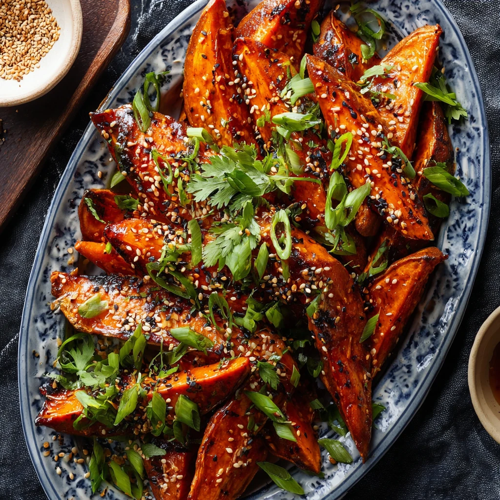 Misomaple Glazed Sweet Potatoes