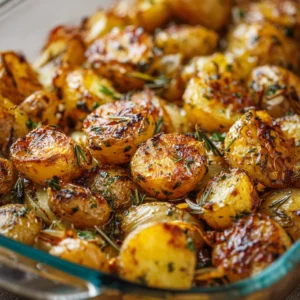 Extra-Crispy Roasted Potatoes and Onions — Garlic-Herb Golden Perfection