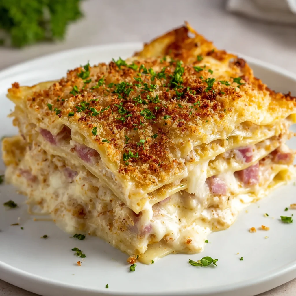 Easy Chicken Cordon Bleu Lasagna Recipe Best Cheese For Chicken Cordon Bleu Lasagna How To Make Chicken Cordon Bleu Lasagn...