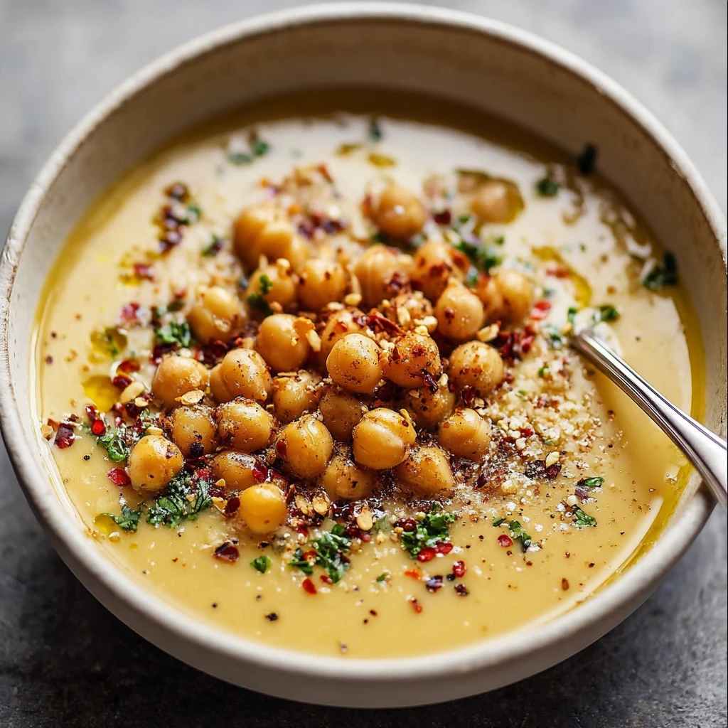 Garlic Chickpea Soup