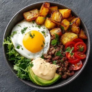 Master Your Meal: High-Protein Burger Bowl Recipe