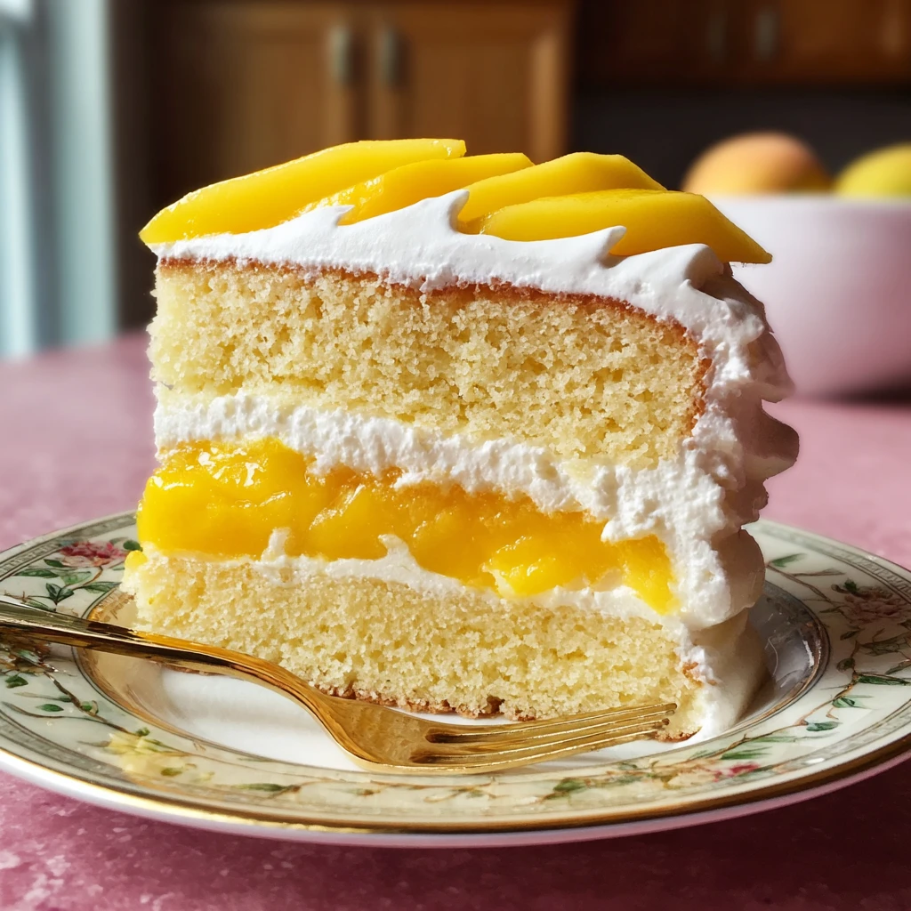 Mini Mango Yuzu Chantilly Cake that Dances on Your Palate