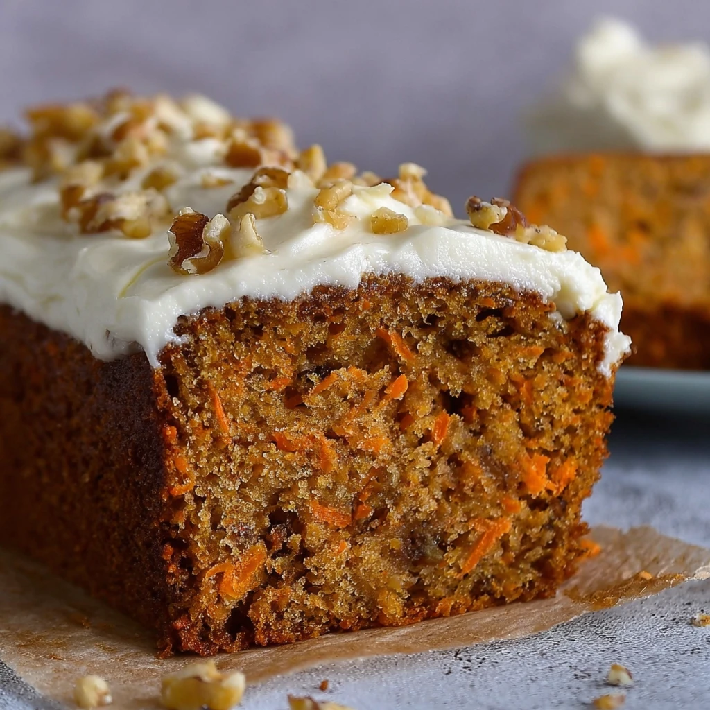 Moist Carrot Cake Loaf Recipe (Easy with Oil, Loaf Pan)