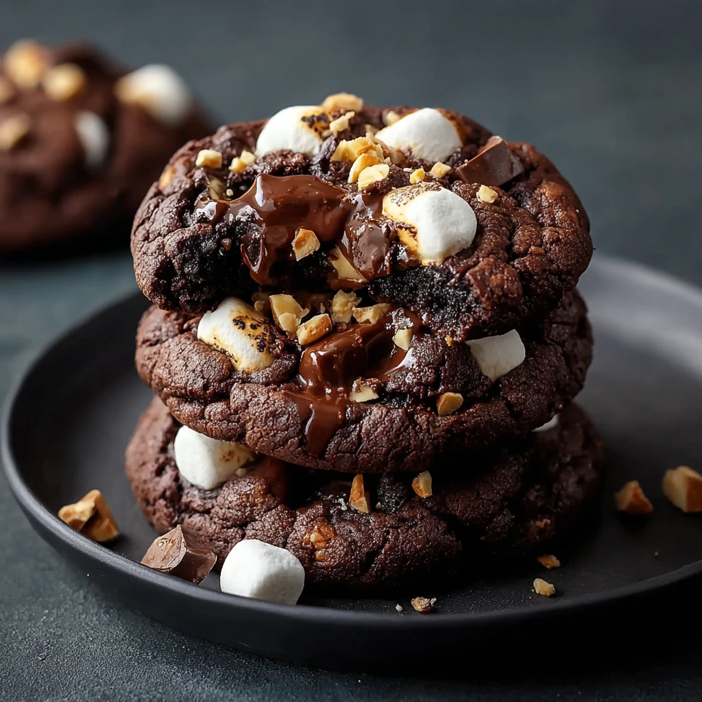 Rocky Road Chocolate Fudge Cookies