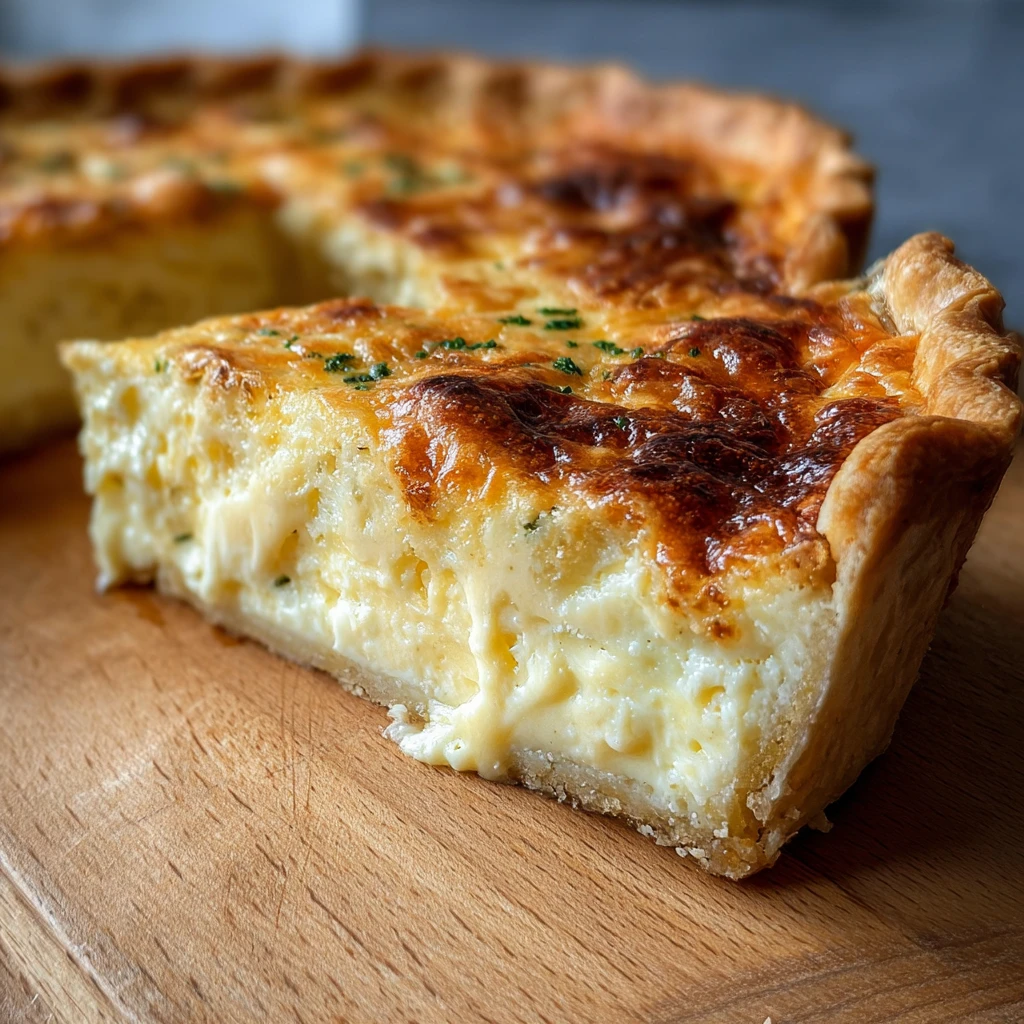 Romige Edam Cheese Pie Slechts Ingredinten