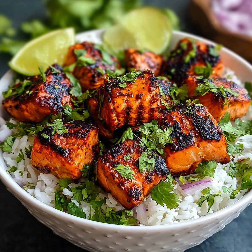Savory 20-Minute Tandoori Salmon Rice Bowls for Quick Dinners