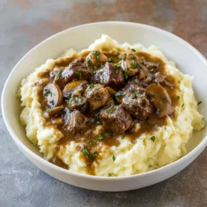 Tender Slow Cooker Beef Tips with Mushrooms — Fork-Tender in 8 Hours