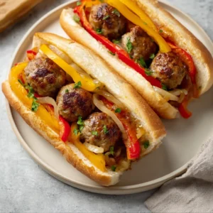 4-Ingredient Slow Cooker Sausage and Onions