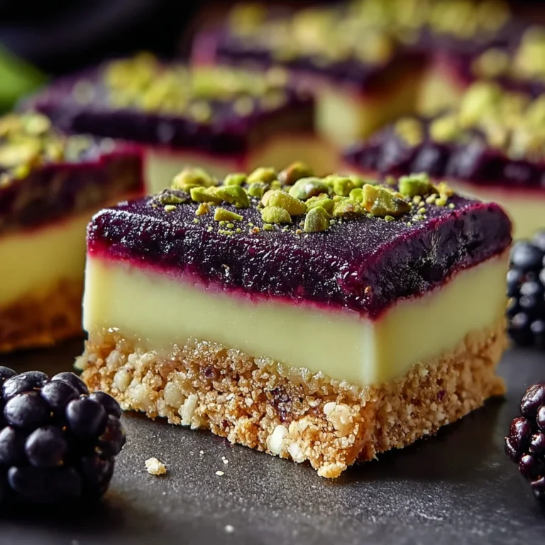 Create Stunning Blackberry Pistachio Dream Bars Everyone Enjoy