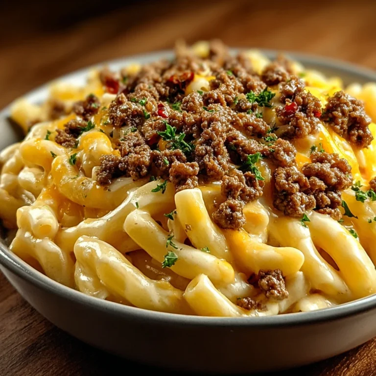 Discover Irresistible Loaded Cheeseburger Alfredo Pasta Recipe