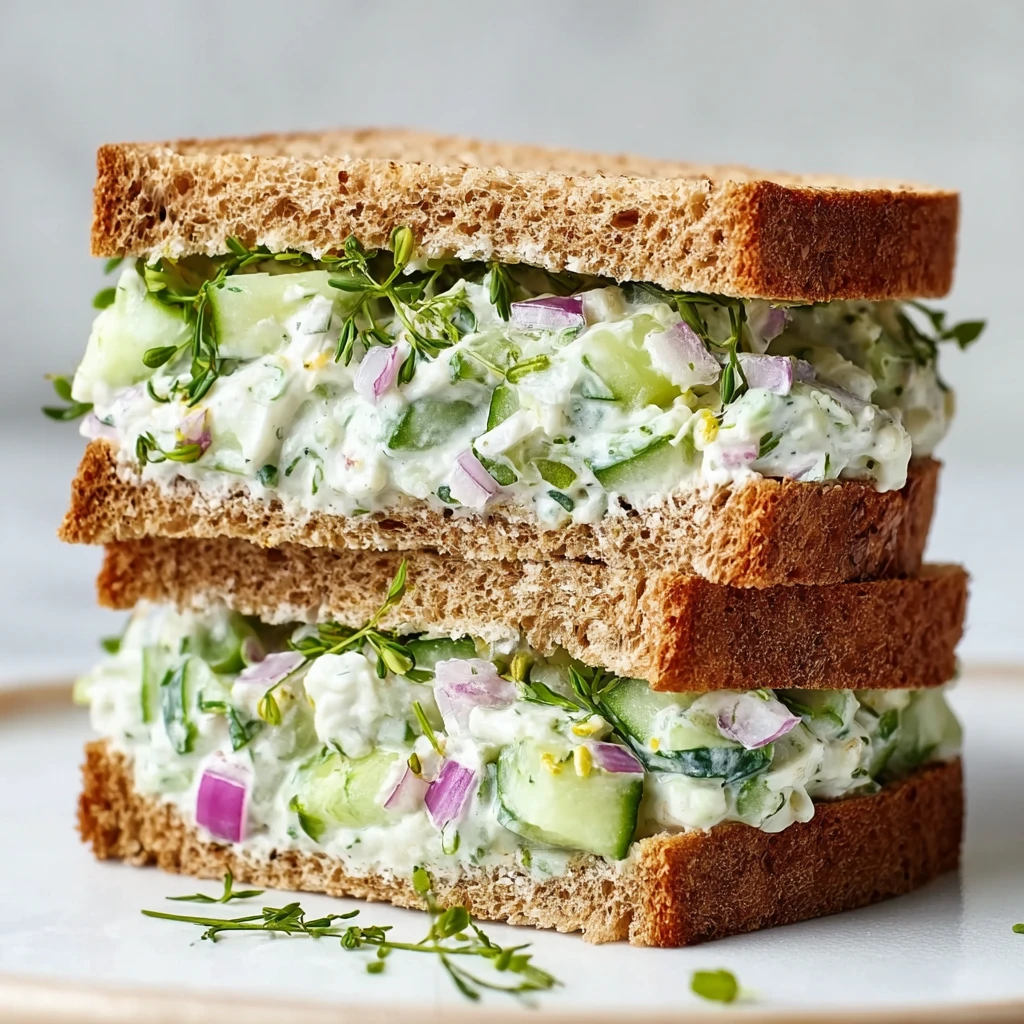 Cucumber Salad Sandwiches Steps Fresh Lunch