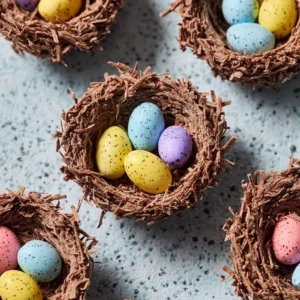 Easy Four Ingredient No-Bake Easter Nests