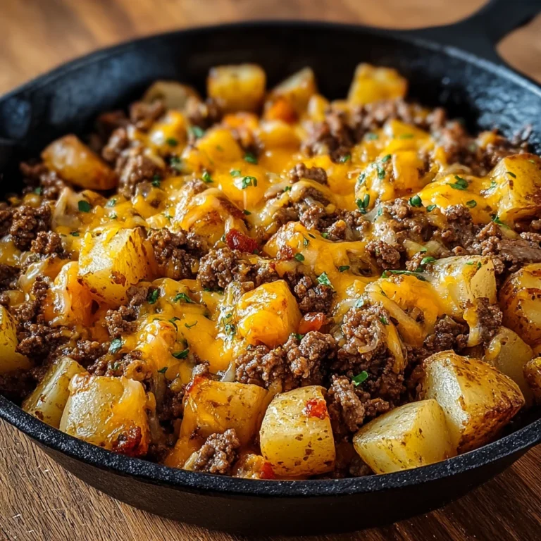 Enjoy Cheesy One Pot Beef Potatoes Hearty Dinner