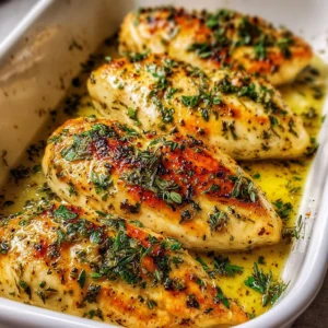 Enjoy Juicy Garlic Butter Baked Chicken Breast in 20 Minutes!