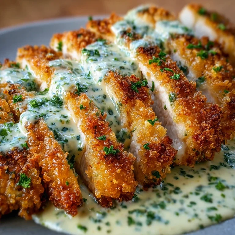Experience Ultimate Crispy Parmesan Chicken Creamy Garlic Sauce