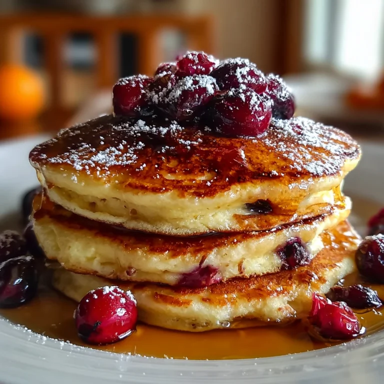 Fluffy Cranberry Orange Ricotta Pancakes Fresh Breakfast Delight