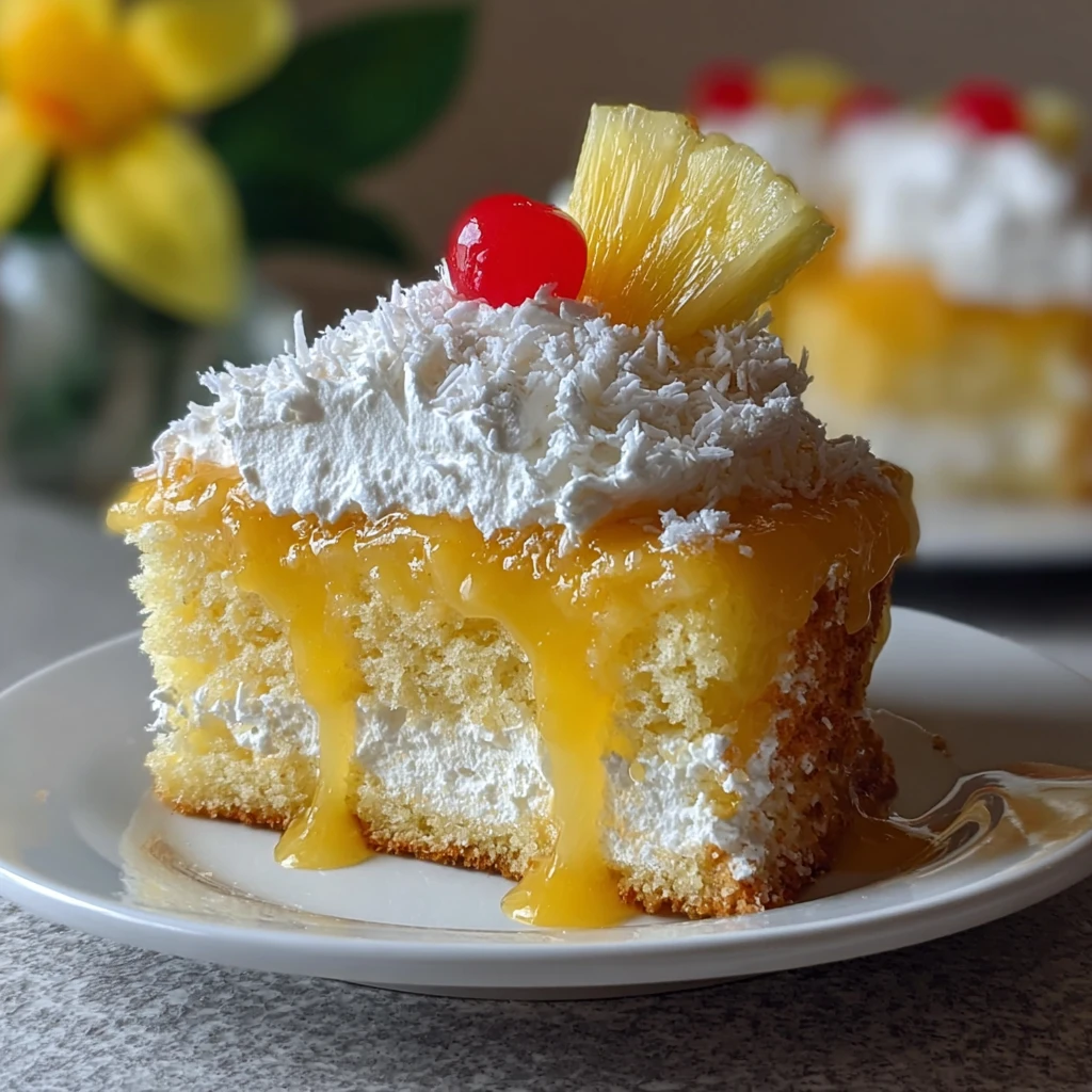 Hawaiian Pineapple Cake Delight