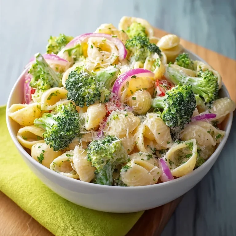 High Protein Broccoli Pasta Salad