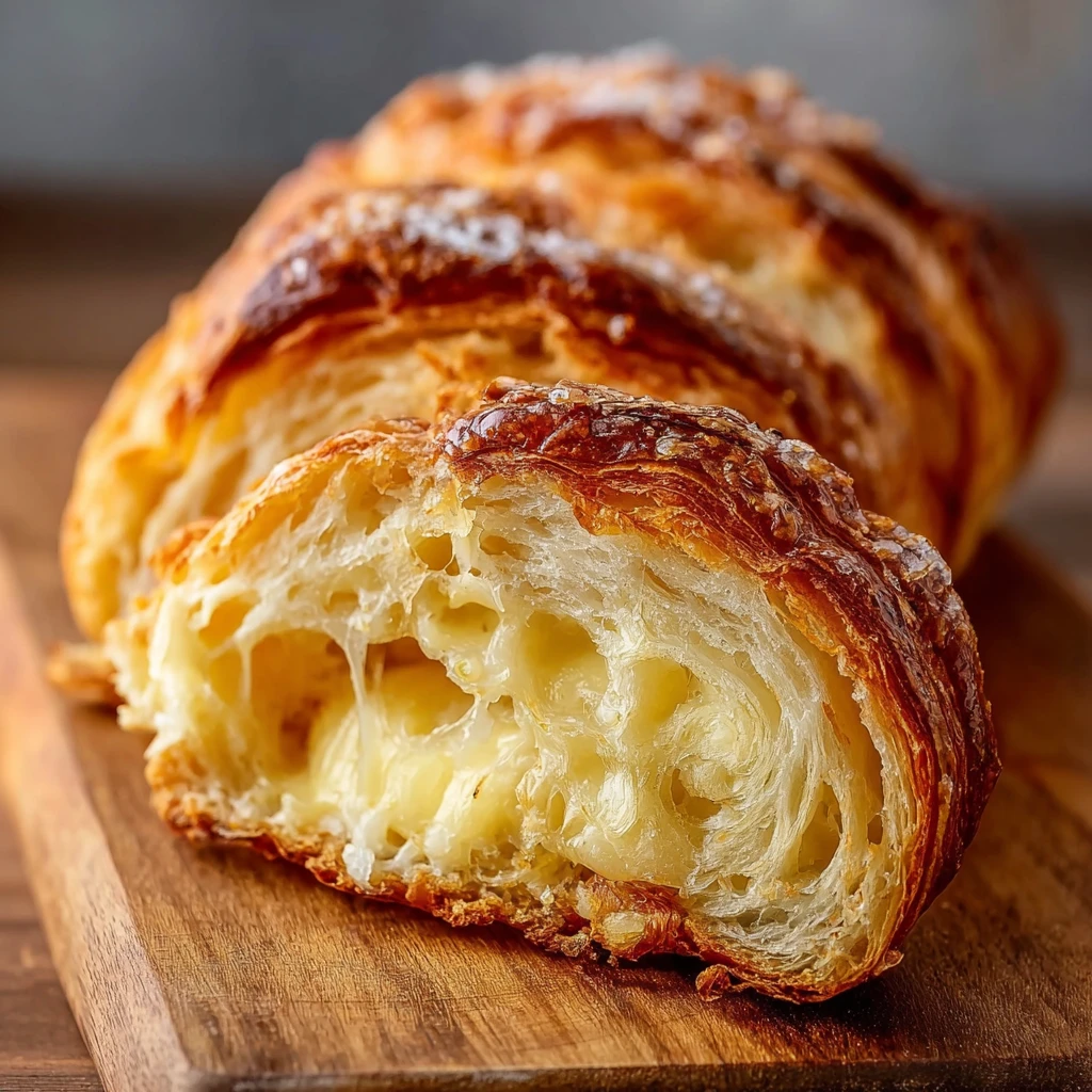 Homemade Croissant Bread Loaf