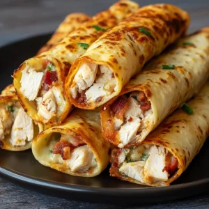 Indulge in Keto Chicken Bacon Ranch Taquitos for a Delicious Snack
