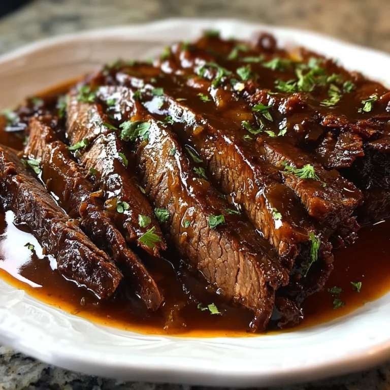 Indulge Slow Cooker Honey Garlic Beef Brisket Dinner