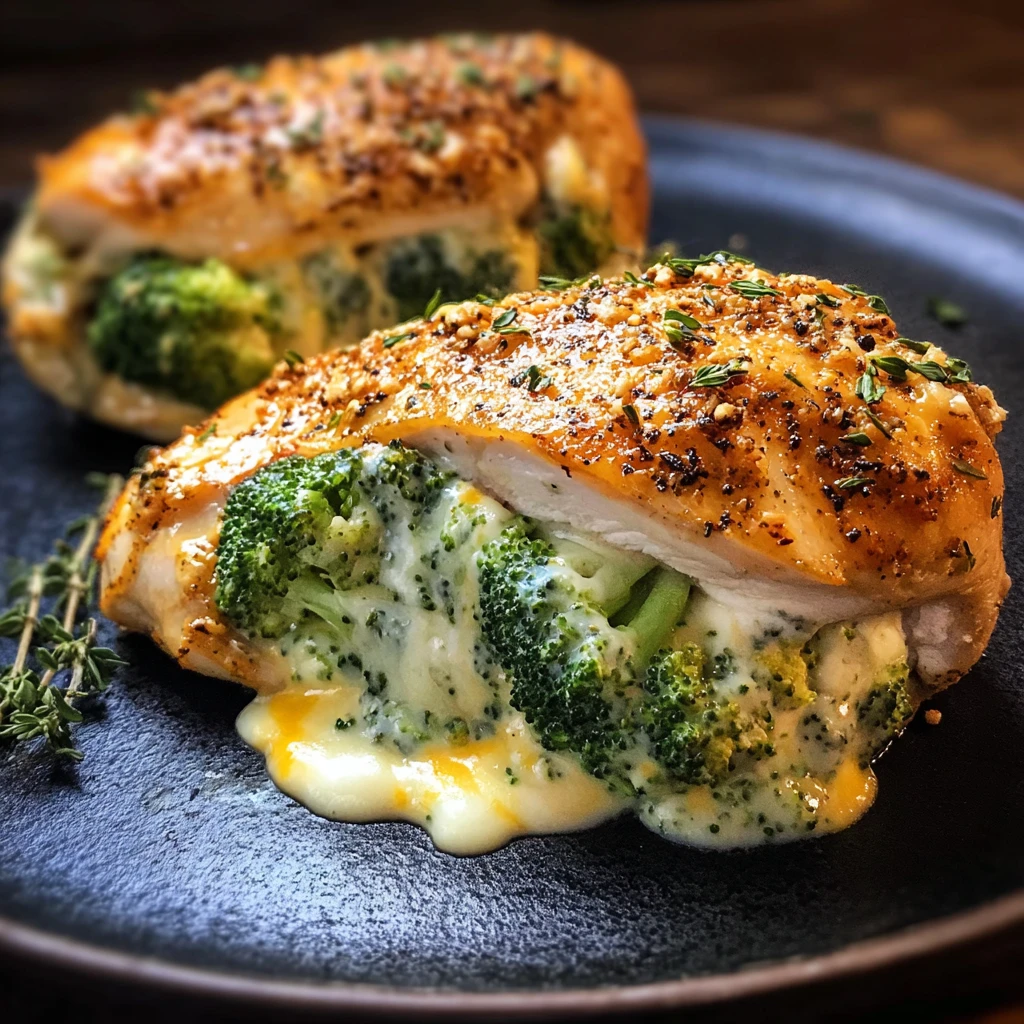 Make Amazing Broccoli Cheese Stuffed Chicken Breast Tonight