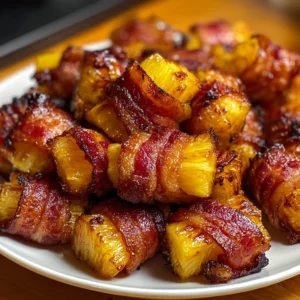 Make Sweet and Spicy Bacon Wrapped Pineapple Bites Today!