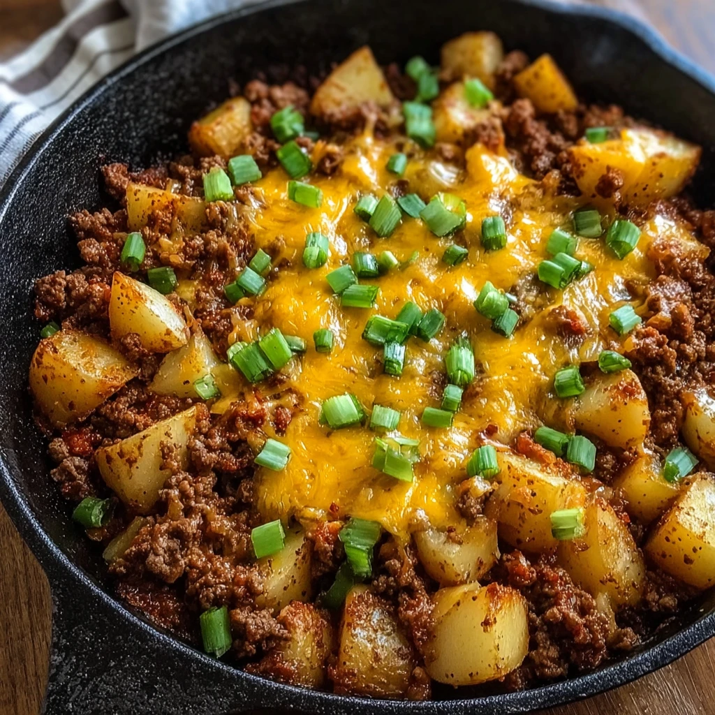 Make Ultimate Sloppy Joe Potato Skillet Minutes