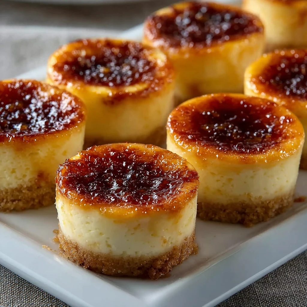 Mini Crme Brle Cheesecakes