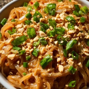 Peanut Sauce Rice Noodles