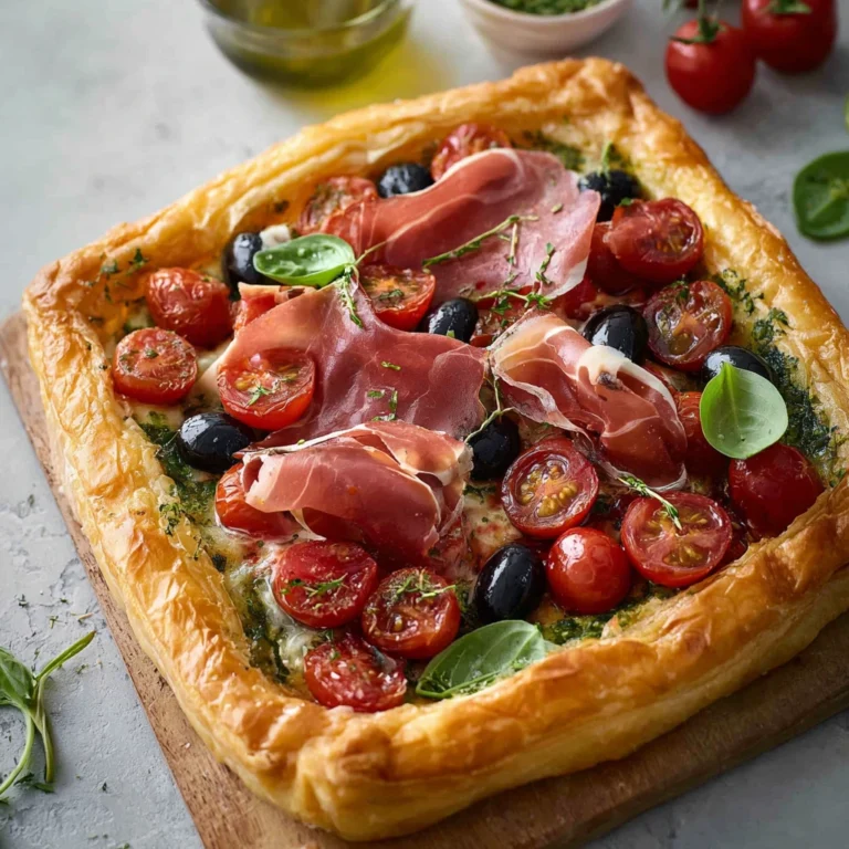 Prosciutto Puff Pastry Tart