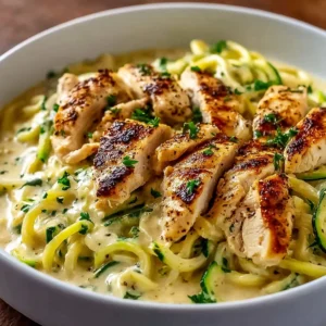 Protein & Veggie Packed Zucchini Noodle Chicken Alfredo: An Incredible 7-Step Recipe