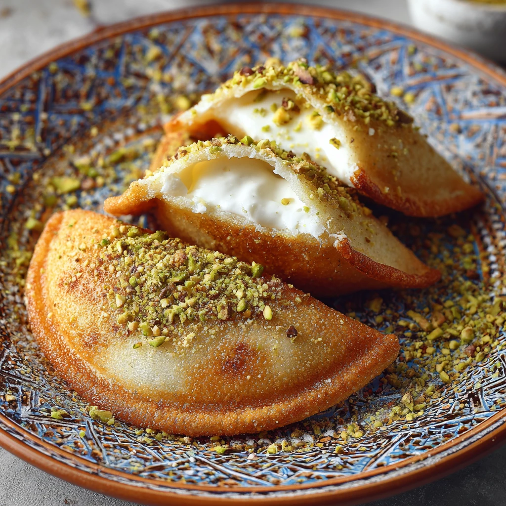 Qatayef Stuffed Fried Pancakes