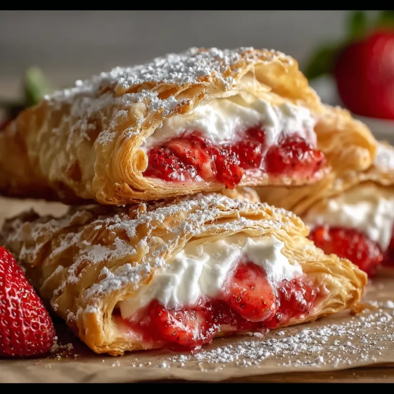 Strawberry Cheesecake Turnovers Amazing 7step Flaky Pastry Guide