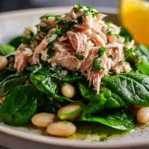 Tuna and White Bean Salad with a Lemon Vinaigrette
