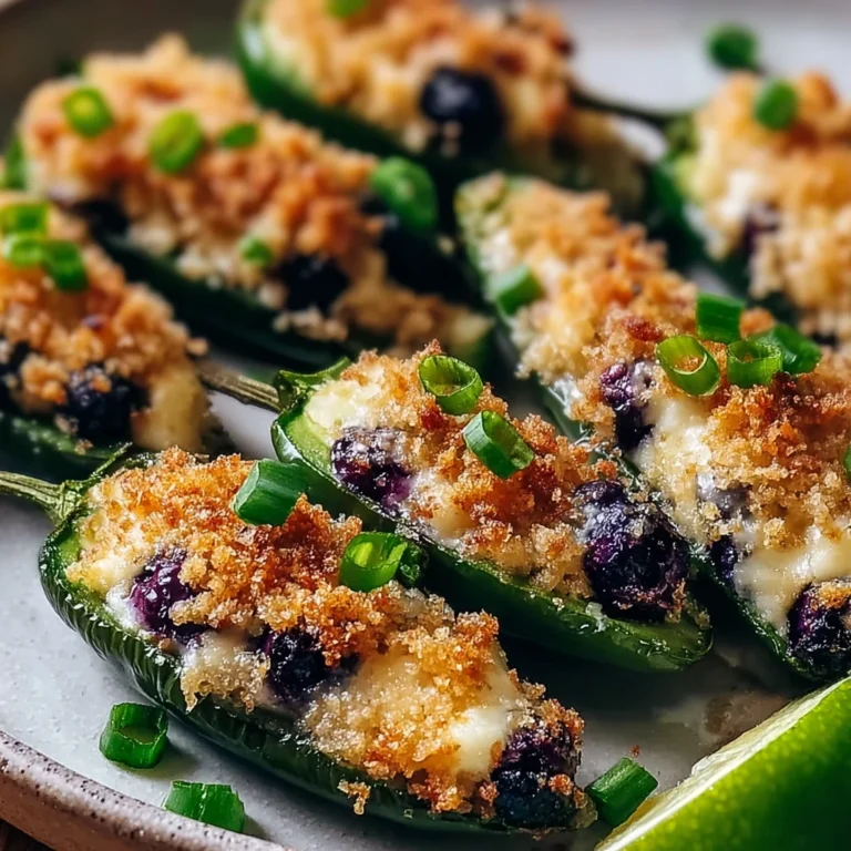 Easy Blueberry Brie Jalapeño Poppers recipe with step-by-step instructions
