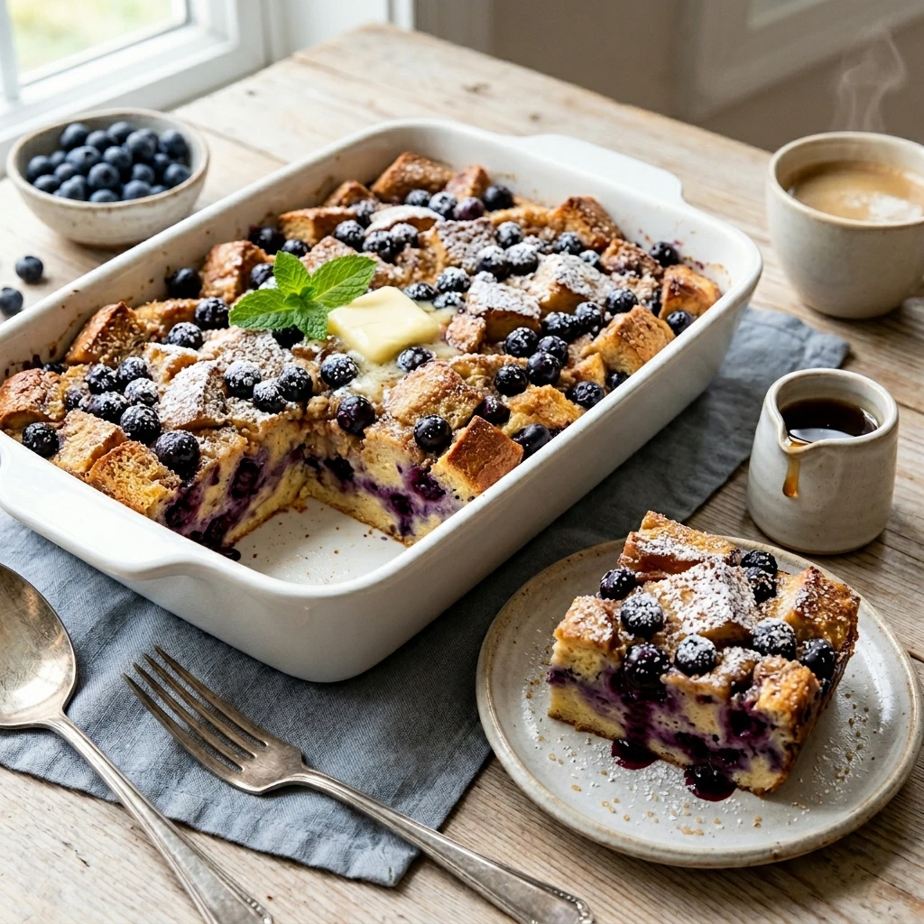 Blueberry French Toast Casserole