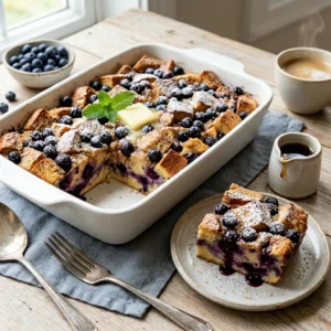 Blueberry French Toast Casserole