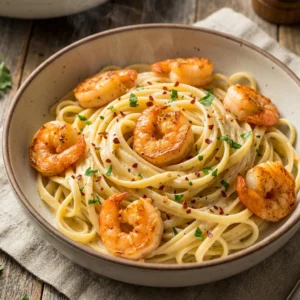Creamy Tuscan Garlic Butter Shrimp Pasta (30-Min)