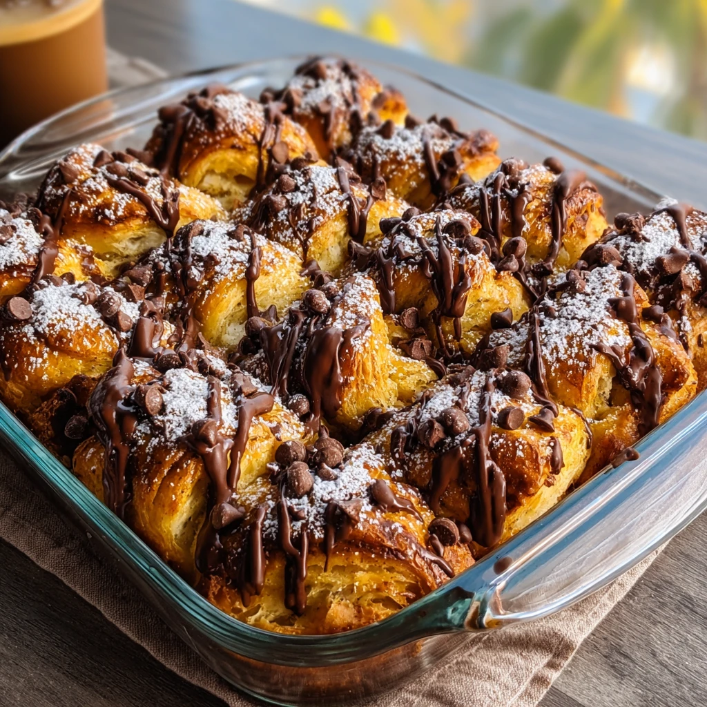 Easy Chocolate Croissant Breakfast Bake – Decadent Brunch Comfort Food