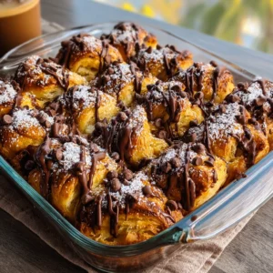 Easy Chocolate Croissant Breakfast Bake – Decadent Brunch Comfort Food
