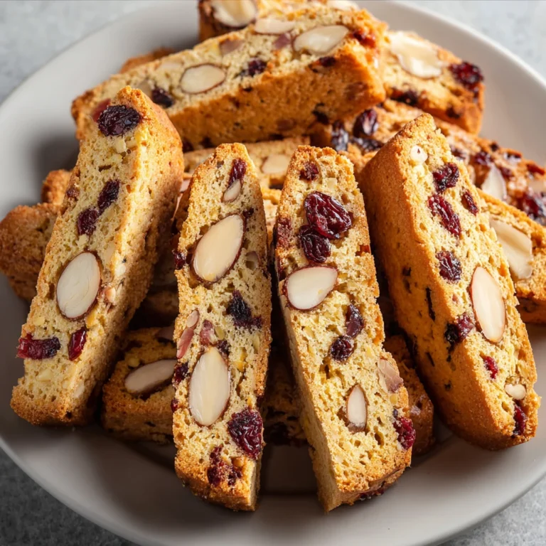 Homemade Almond Cranberry Biscotti